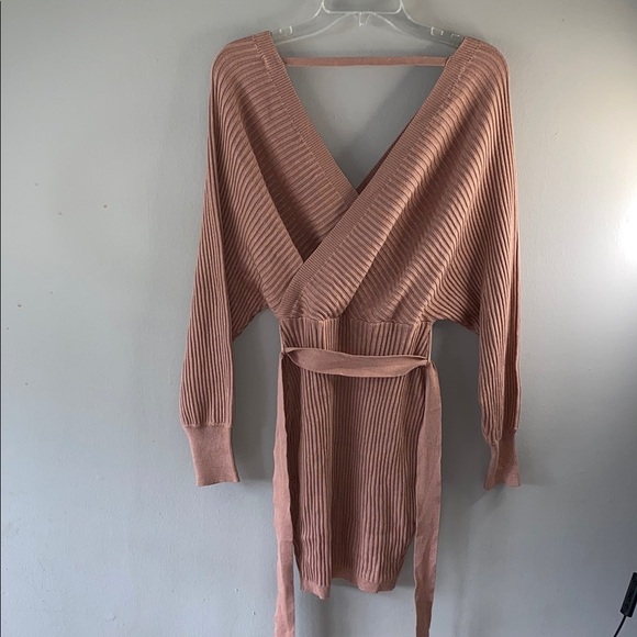 Love Tree Pink Buttoned Long Sleeve Dress - Picture 13 of 16